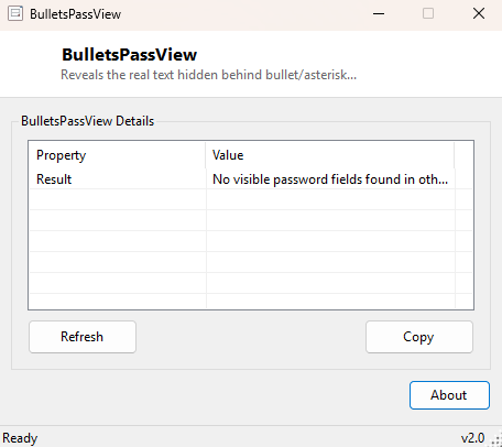 BulletsPassView main window