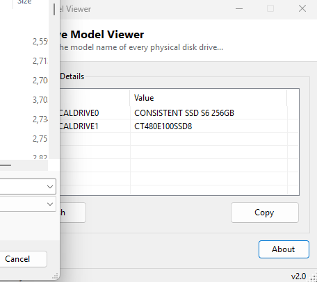 Drive Model Viewer main window