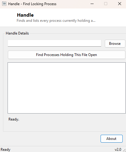 Handle main window