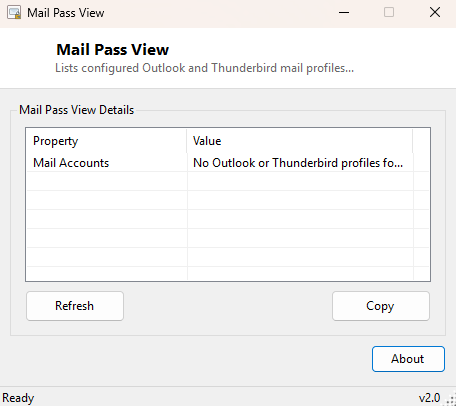 Mail Pass View main window