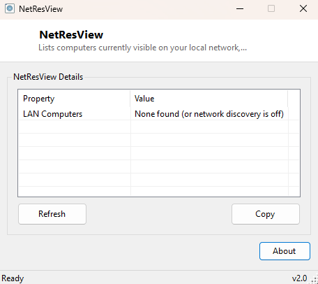 NetResView main window