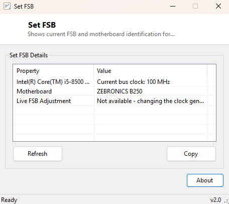 Set FSB main window
