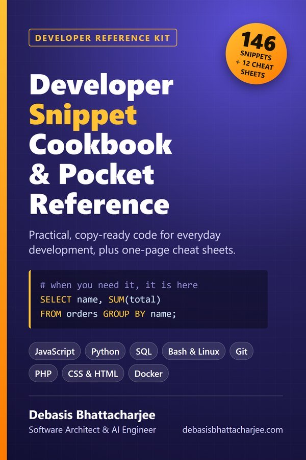 Developer Snippet Cookbook and Pocket Reference PDF cover