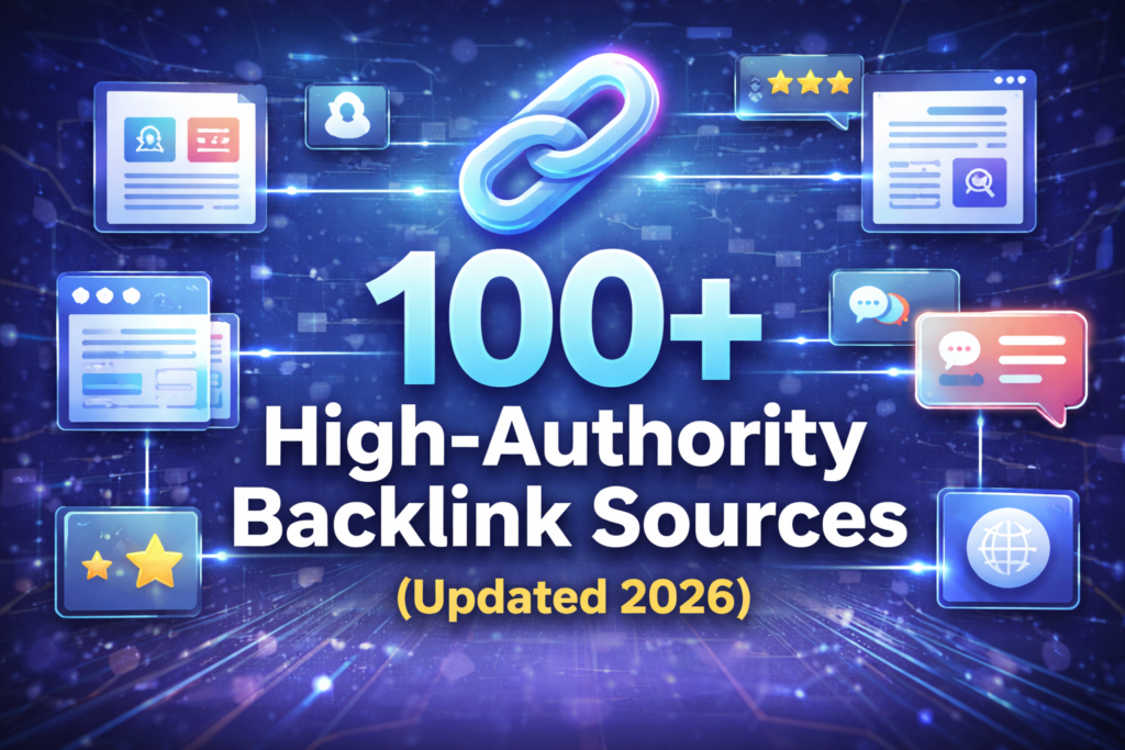 100+ High-Authority Backlink Sources (Updated 2026)