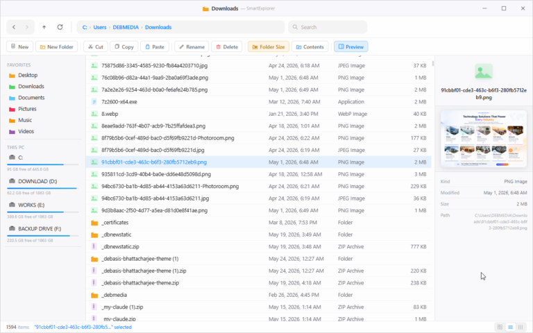 Smart Explorer – Developed by Debasis Bhattacharjee – debasisbhattacharjee.com – 2026-05-24_08-18-1