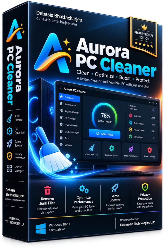 Aurora PC Cleaner Pro screenshot