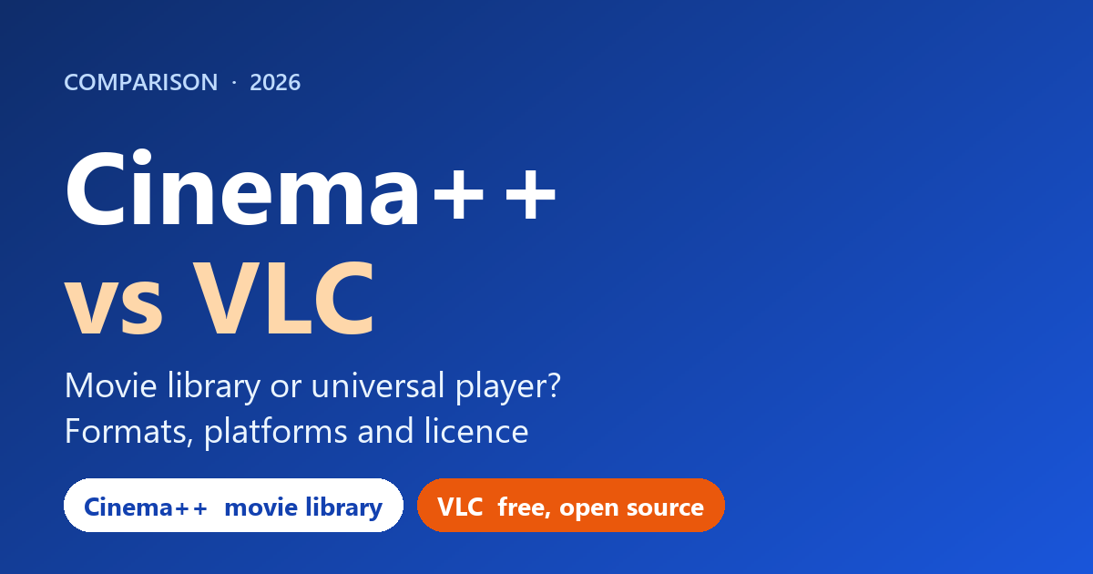 Cinema++ vs VLC (2026): Movie Library or Universal Player?