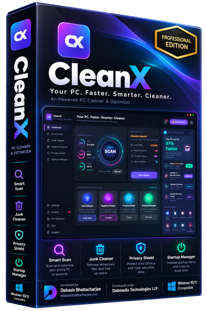 CleanX screenshot