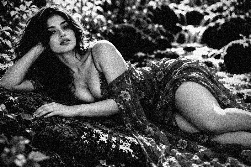 Sample photo with the Film Noir Hard filter (Black & White) fully applied