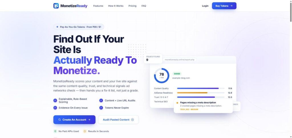 MonetizeReady screenshot
