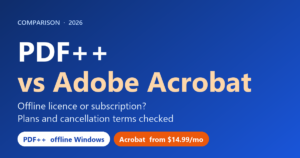 PDF++ vs Adobe Acrobat (2026): Do You Need the Subscription?