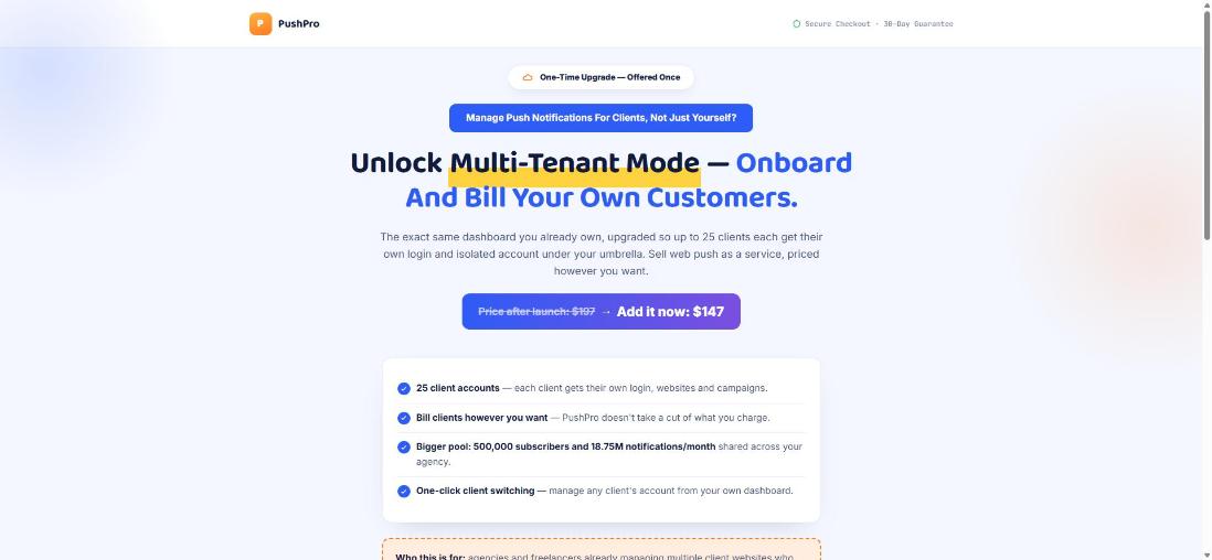 Agency Mode (Multi-Tenant)