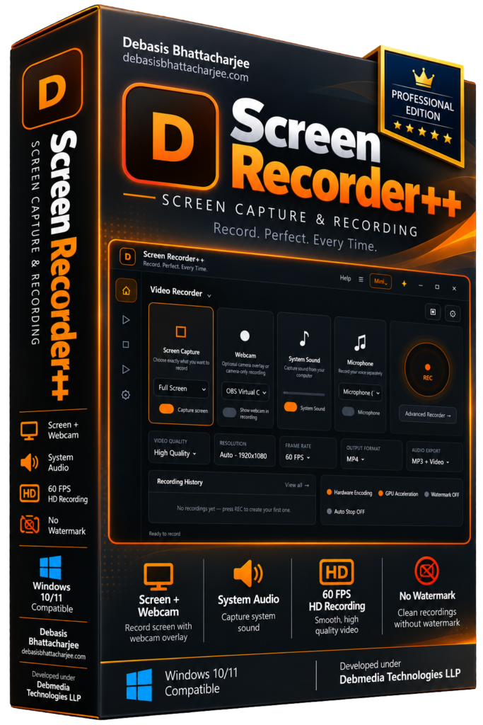 Screen Recorder++ screenshot